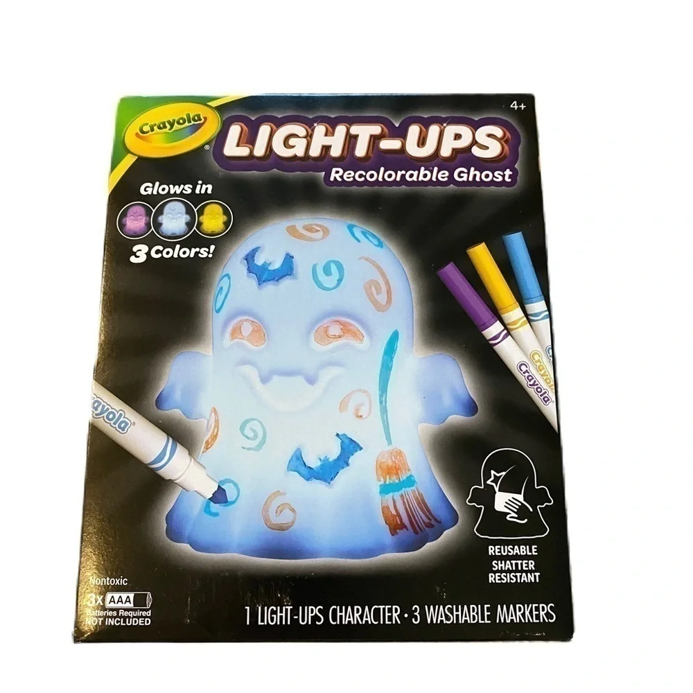 Crayola Light Ups Recolorable Ghost Halloween Decoration NEW Coloring